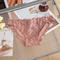 sexy slight stretch 5 colors lace bow traceless breathable panties_Black_White_Red_Rose Red_Red Bean Paste