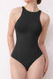 sexy high stretch 5 colors crew neck sleeveless shapewear_Black