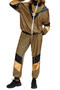 plus size non-stretch party pants sets disco costumes_Gold