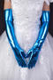 one pair new halloween stretch 11 colors long gloves_Black_White_Red_Magenta_Light Green_Green_Sky Blue