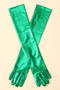 one pair new halloween stretch 11 colors long gloves_Black_White_Red_Magenta_Light Green_Green