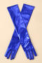 one pair new halloween stretch 11 colors long gloves_Black_White_Red_Magenta_Light Green_Green_Sky Blue_Blue