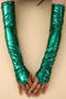 one pair new punk 8 colors glossy long gloves(length:48cm)_Black_Red_Magenta_Green