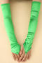 one pair new stylish 10 colors satin long gloves(length:48cm)_Black_White_Pink_Red_Magenta_Light Green