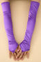 one pair new stylish 10 colors satin long gloves(length:48cm)_Black_White_Pink_Red_Magenta_Light Green_Sky Blue_Light Purple