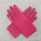 one pair new stylish 10 colors stretch solid color short gloves_Black_White_Pink_Red_Magenta