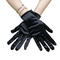 one pair new stylish 3 colors solid color stretch short gloves_Black