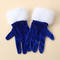 one pair new stylish 5 colors christmas velvet short gloves_Black_Pink_Red_Dark Green_Blue