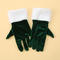 one pair new stylish 5 colors christmas velvet short gloves_Black_Pink_Red_Dark Green