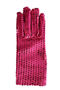 one pair new stylish halloween sequin decor 9 colors gloves(length:23cm)_Black_Pink_Red_Magenta