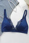 sexy slight stretch lace trim v-neck traceless bras_Black_Red_Rose Red_Blue