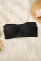 sexy slight stretch solid color tube design traceless padded bras_Black