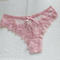 sexy new stylish 5 colors mesh stitching lace thong(size run small)_Black_White_Pink