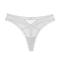 sexy slight stretch 4 colors lace trim traceless thong(size run small)_Black_White