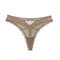 sexy slight stretch 4 colors lace trim traceless thong(size run small)_Black_White_Pink_Khaki
