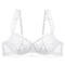 sexy slight stretch 4 colors lace see-through bras_Black_White