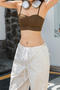 sexy slight stretch 4 colors tie-dye traceless padded bras(asia size)_Black_Light Green_Green_Brown
