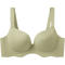 sexy slight stretch 6 colors traceless wave edge padded bras(aisa size)_Black_Dark Gray_Rose Red_Light Green