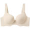 sexy slight stretch 6 colors traceless wave edge padded bras(aisa size)_Black_Dark Gray_Rose Red_Light Green_Beige_Nude