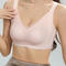 sexy plus size slight stretch 4 colors traceless gather padded bras(asia size)_Black_Gray_Pink