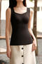 sexy slight stretch 3 colors solid color warm padded bras(asia size)_Black