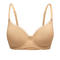 sexy plus size stretch padded underwire push-up bra with detachable straps_Black_Khaki