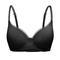 sexy plus size stretch padded underwire push-up bra with detachable straps_Black