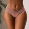 sexy slight stretch 5 colors lace cross cutout thong(asia size)_Black_White_Pink