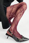 sexy high stretch 6 colors flower jacquard tiny fishnet tights_Black_White_Gray_Rose Red