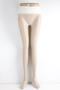 sexy high stretch ultra-thin seamless silky anti-snagging tights_Black_White