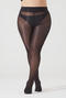 sexy plus size high stretch ultra-thin tights(no panties, suitable for 65-100kg)_Black
