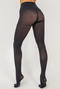 sexy high stretch 5 colors high-waist with velvet tights_Black