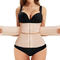 stylish plus size high stretch tight tummy control waist velcro shapewear_Black_White_Nude