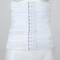 stylish plus size high stretch tight tummy control waist velcro shapewear_Black_White