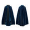 sexy non-stretch velvet 5 colors medieval cloak_Black_Red_Dark Green_Blue
