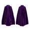 sexy non-stretch velvet 5 colors medieval cloak_Black_Red_Dark Green_Blue_Purple
