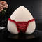 sexy slight stretch 3 colors lace bow decor panties_Black_White_Rose Red