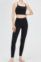 slight stretch 4 colors padded crossed sling beautiful back slim sports set_Black