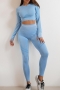 sports high stretch stiripe printing unpadded long sleeve pants set_Black_White_Gray_Dark Gray_Pink_Rose Red_Yellow_Orange_Aqua Green_Dark Green_Sky Blue
