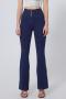 sports plus size high stretch high waist flared denim yoga pants size run small_Black_Dark Gray_Sky Blue_Dark Blue