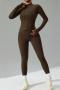 sports high stretch solid color slim with padded quick dry yoga pants set_Black_Dark Gray_Magenta_Orange_Reddish Brown