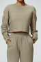 sports slight stretch 5 colors backless long sleeve fitness sweatshirt_Black_Pink_Orange_Light Purple_Khaki