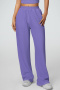 sports slight stretch 5 colors high waist loose fitness sweatpants_Black_Pink_Orange_Light Purple