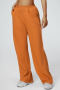 sports slight stretch 5 colors high waist loose fitness sweatpants_Black_Pink_Orange