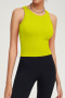 sports slight stretch 11 colors slim with padded yoga vest size run small_Black_White_Pink_Red_Yellow