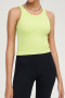 sports slight stretch 11 colors slim with padded yoga vest size run small_Black_White_Pink_Red_Yellow_Orange_Light Green