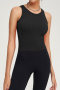 sports slight stretch 11 colors slim with padded yoga vest size run small_Black