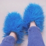 winter 14 colors faux wool stylish home warm flat slippers_Black_White_Dark Purple_Light Green_Red_Beige_Blue