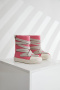 stylish thick bottom lace-up high-top stylish sneakers(new add color)_Black_Pink
