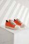 stylish 5 colors lace-up thick bottom sneakers(heel height:3cm)_Black_Pink_Red_Magenta_Orange